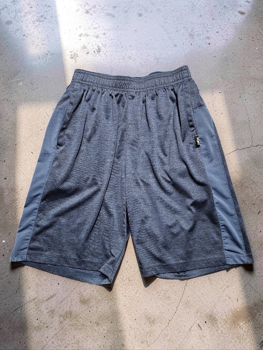 PONY Men's Performance Athletic Shorts Blue & Black. Size S.